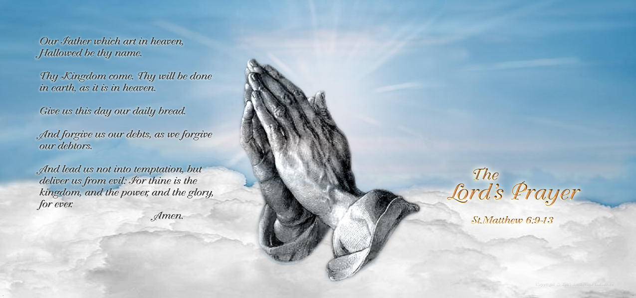 HP-AG-103-BL Lord's Prayer Blue